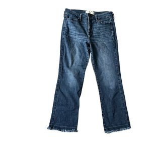 Abercrombie &Fitch high rise cropped flare jeans